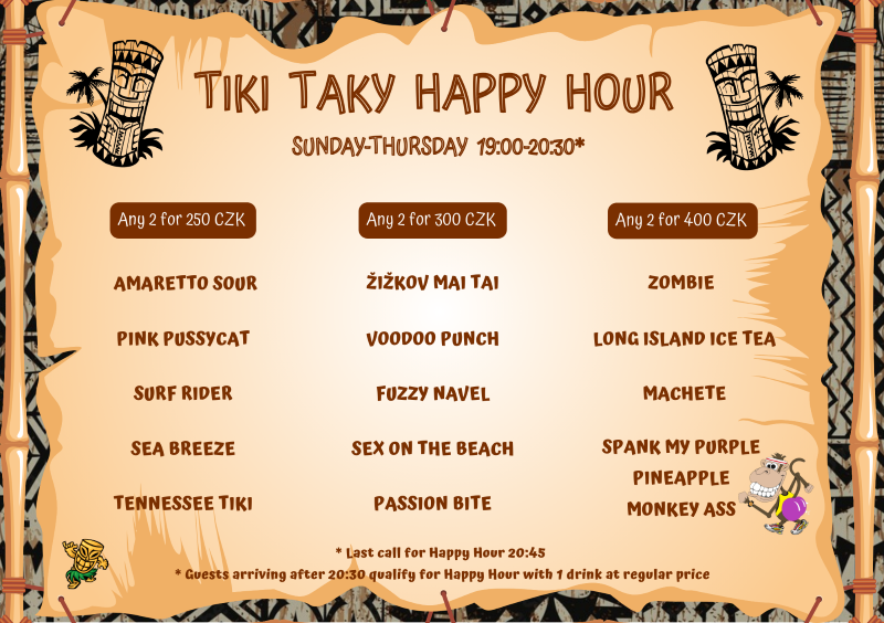 Tiki Taky Happy Hour