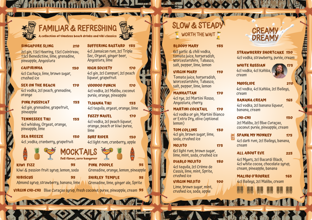 Prague tiki bar cocktails 2